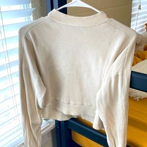 Forever21 beige long sleeve knit top